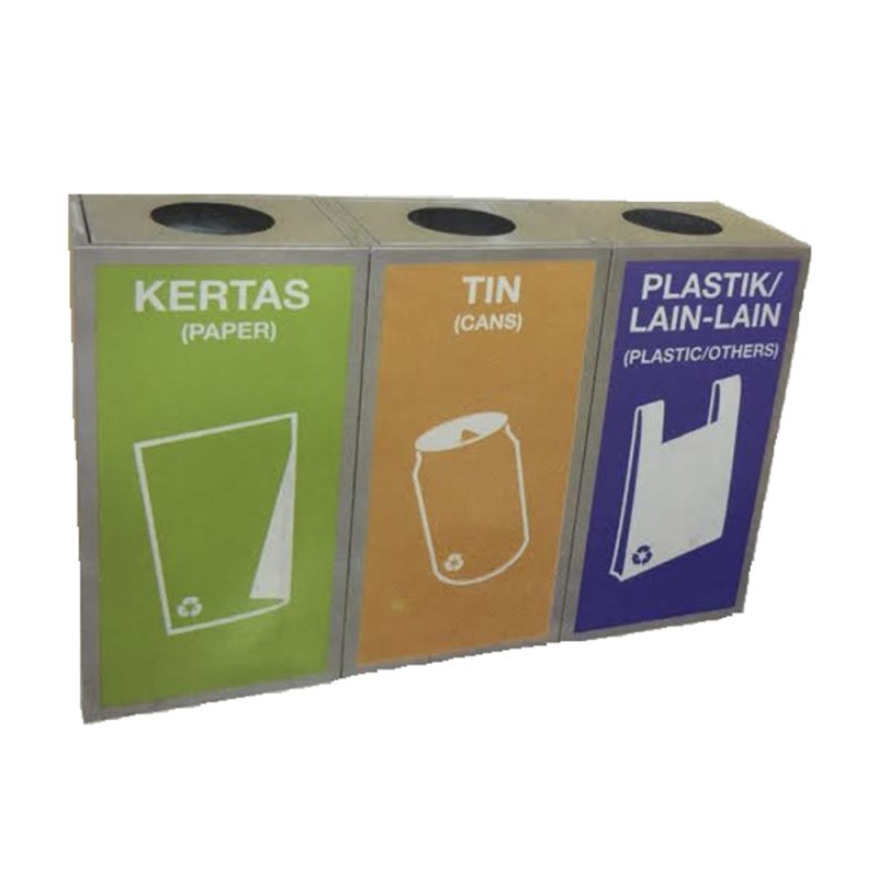 Stainless Steel Rectangular Open Top Recycle Bins Malaysia Leading